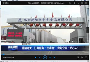 德阳海关：打好服务“主动牌” 做好企业“贴心人”