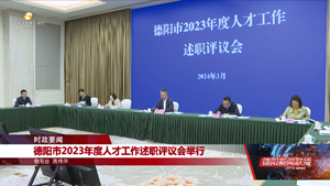 德阳市2023年度人才工作述职评议会举行