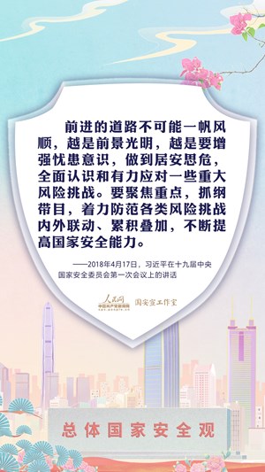 时习之 AI手绘丨学习习近平总书记强调的“总体国家安全观”