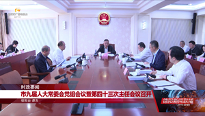 市九届人大常委会党组会议暨第四十三次主任会议召开