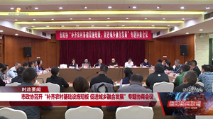 市政协召开“补齐农村基础设施短板，促进城乡融合发展”专题协商会议