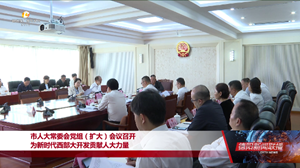 市人大常委会党组（扩大）会议召开