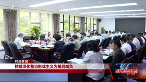 我市召开整治形式主义为基层减负专项工作机制2024年第二次会议