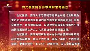 市政府常务会议召开