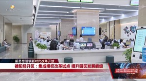 德阳经开区：集成授权改革试点 提升园区发展能级