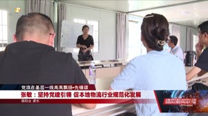 张敏：坚持党建引领 促本地物流行业规范化发展