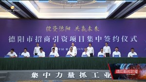 德阳市招商引资项目集中签约仪式举行