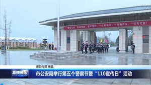 市公安局举行第五个警察节暨“110宣传日”活动