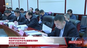 市委常委会召开会议 传达学习习近平总书记重要指示精神 研究我市贯彻落实意见