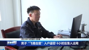 男子“飞檐走壁”入户盗窃 6小时后落入法网